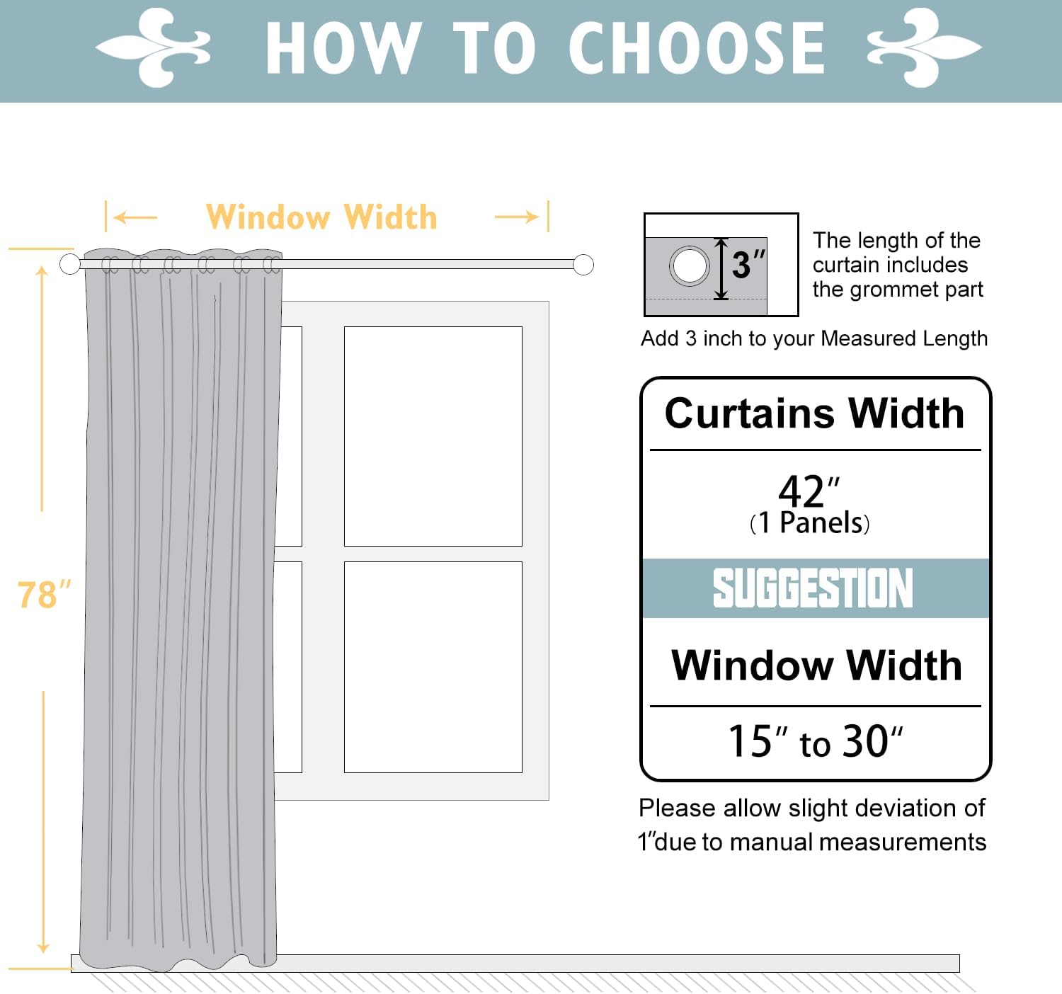 ChrisDowa Blackout Curtains 78 inches Long for Bedroom - Grommet Thermal Insulated Room Darkening Curtains for Living Room (1 Panel, Stone…