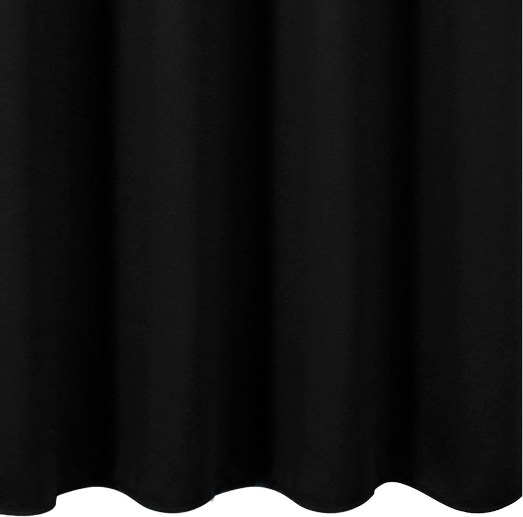 Lemomo Blackout Curtains 66 x 95 inch/Black Curtains Set of 2 Panels/Thermal Insulated Room Darkening Bedroom Curtains 95 inch Black