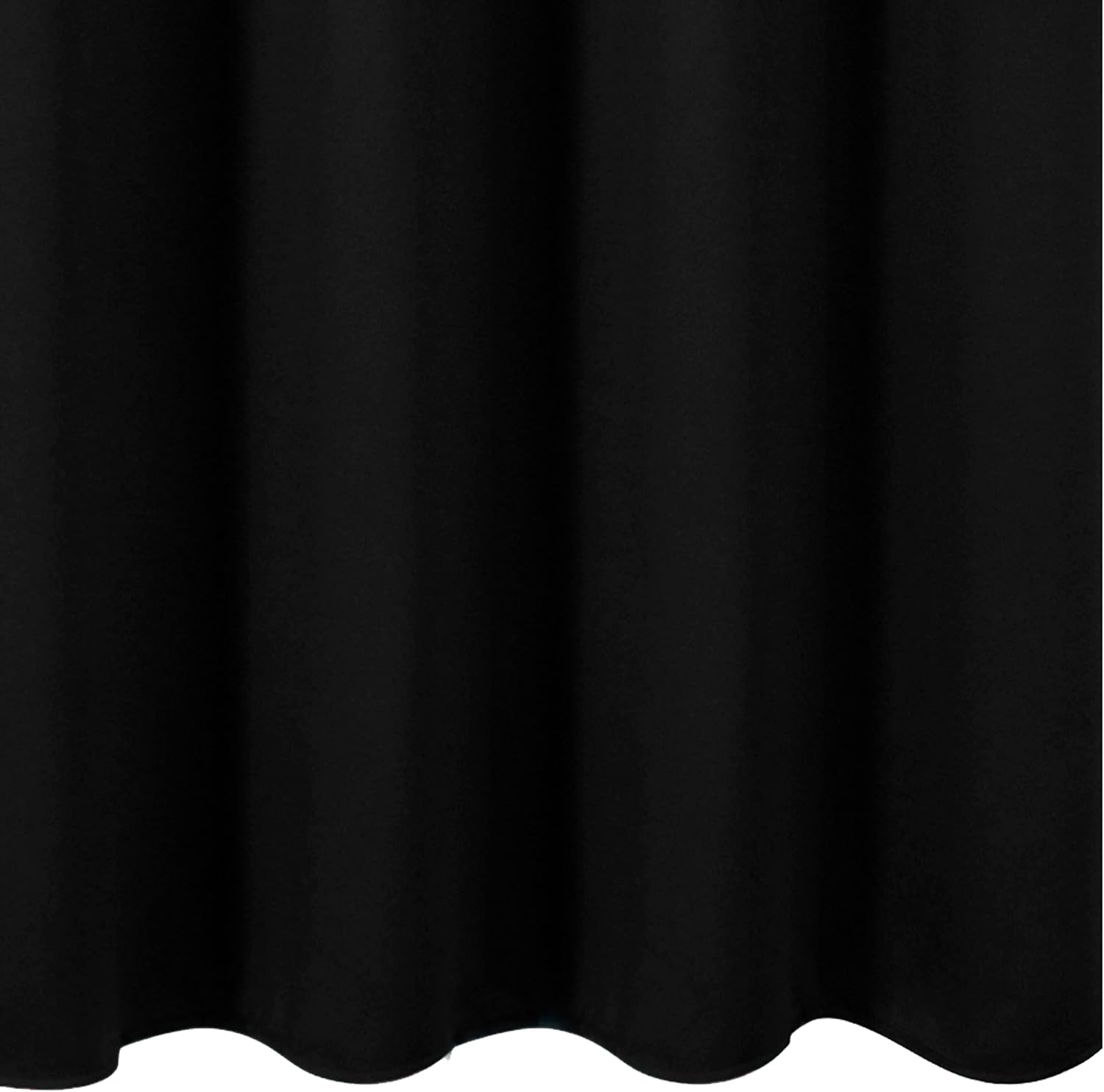 Lemomo Blackout Curtains 66 x 95 inch/Black Curtains Set of 2 Panels/Thermal Insulated Room Darkening Bedroom Curtains 95 inch Black