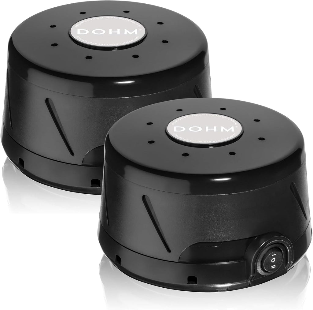 Yogasleep Dohm Classic 2-Pack Black | The Original White Noise Machine | Soothing Natural Sound from a Real Fan | Noise Cancelling | Sleep…