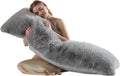 HKMR 20x54 inch Luxury Fluffy Body Pillow Cover(No Filling), Shaggy Furry Body Pillowcase with Zipper, Soft Decorative Plush Full Long…