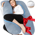 Chilling Home Pregnancy Pillows - U Shaped Maternity Pillow for Pregnant Women with Velvet Removable Cover - 55 inch Pregnancy Pillows…