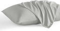 Ntbay Queen Pillow Cases Set of 2, 2 Pack Brushed Microfiber 20x30 Pillow Cases, Soft, Wrinkle, Fade, Stain Resistant Light Grey Pillow Cas…