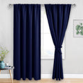 Jiuzhen Blackout Curtains for Bedroom - Thermal Insulated Room Darkening Noise Reducing, 52 x 84 Inch Length Curtains for Living Room, Set…