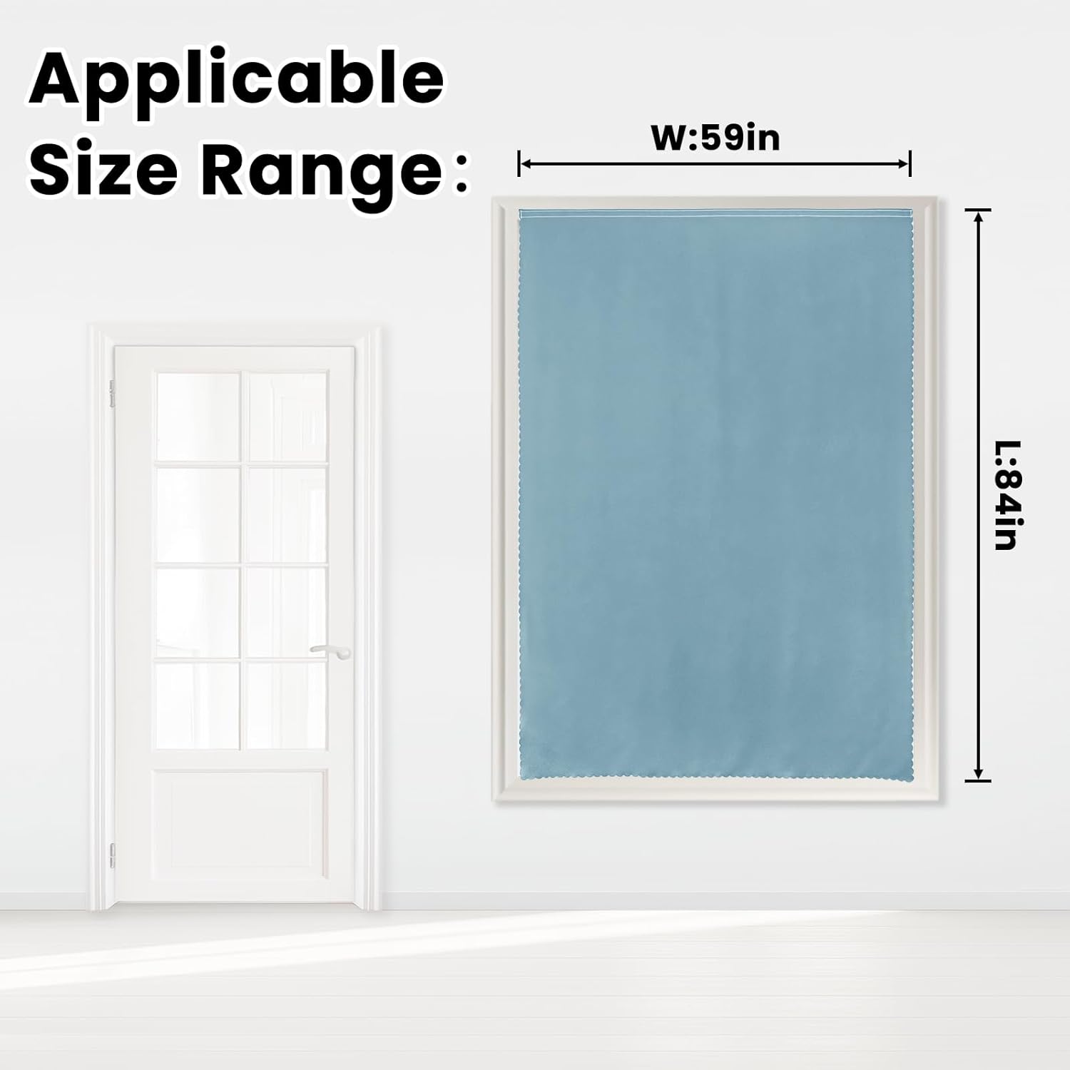 Self Adhesive Curtains, Black Out Shade for Window, Blackout Fabric Temporary Window Coverings Easy to Hang Curtains No Rod Needed, Use…