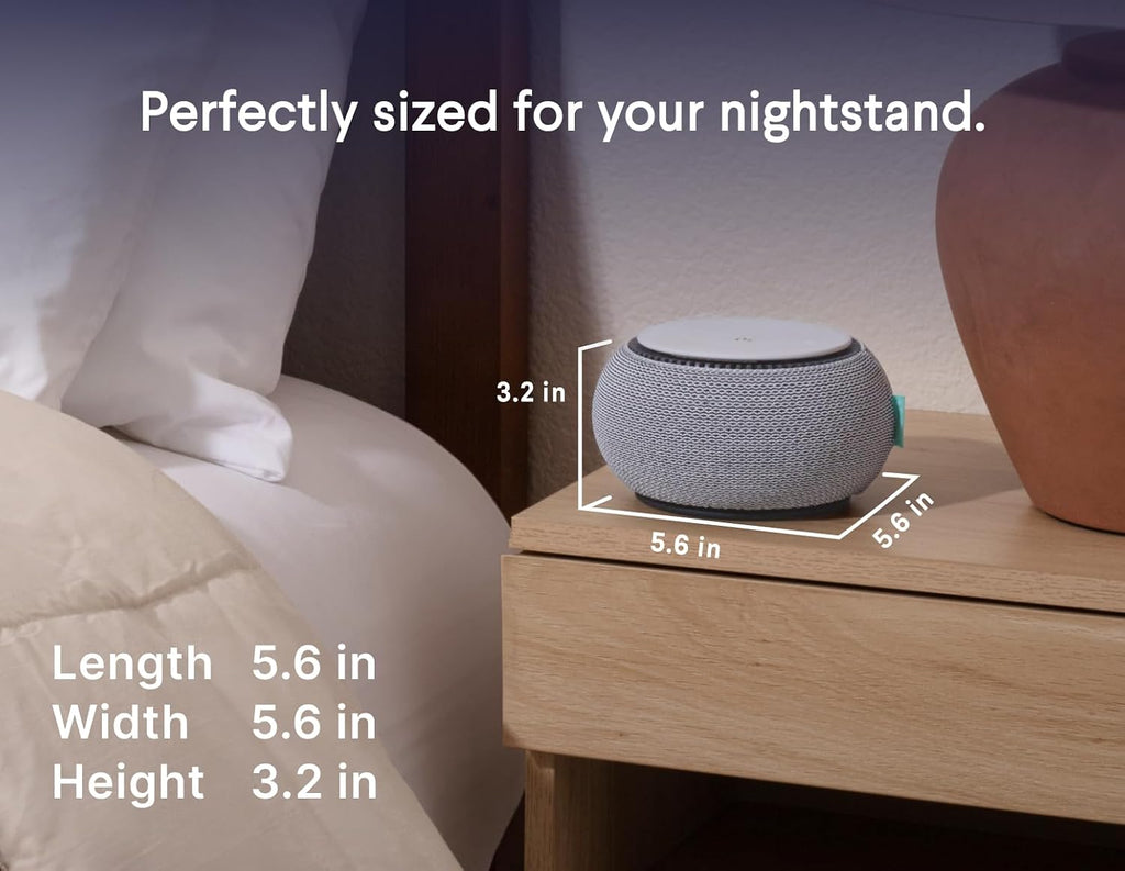 Snooz Smart White Noise Machine - Real Fan Inside for Non-Looping Sound, Portable for Adults, Dogs, Travel, Home, Bedroom, Sleepi…