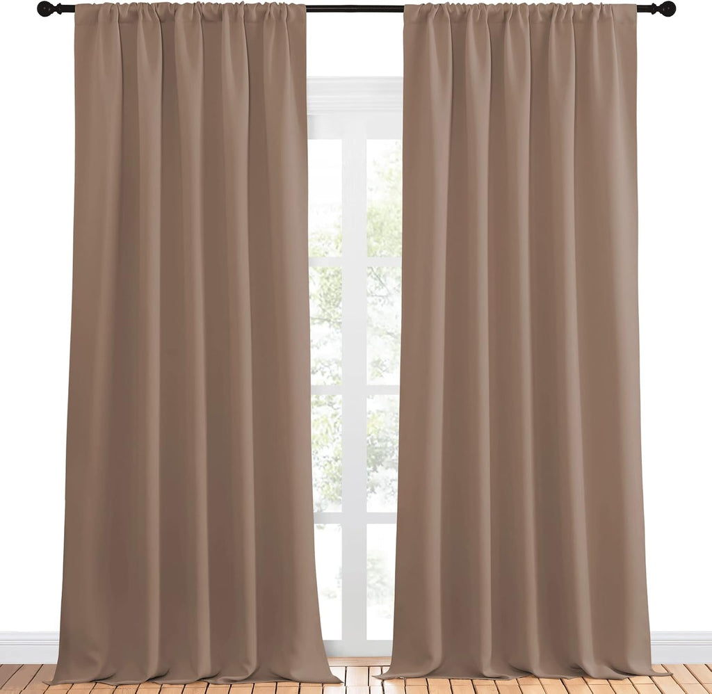 NICETOWN Room Darkening Curtains for Bedroom - Home Decoration Privacy Protection Thermal Insulated Solid Drapes/Draperies for Sliding…