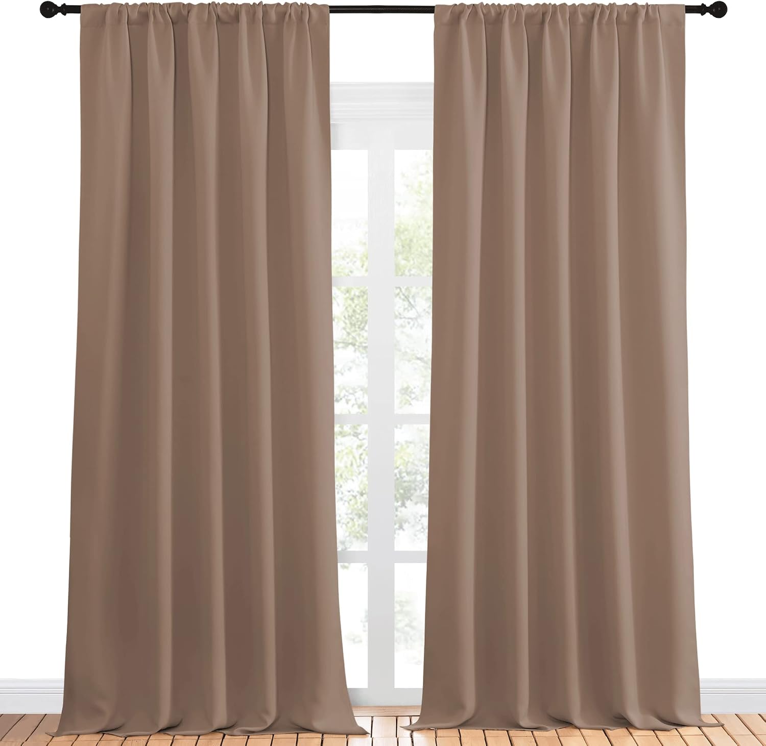 NICETOWN Room Darkening Curtains for Bedroom - Home Decoration Privacy Protection Thermal Insulated Solid Drapes/Draperies for Sliding…