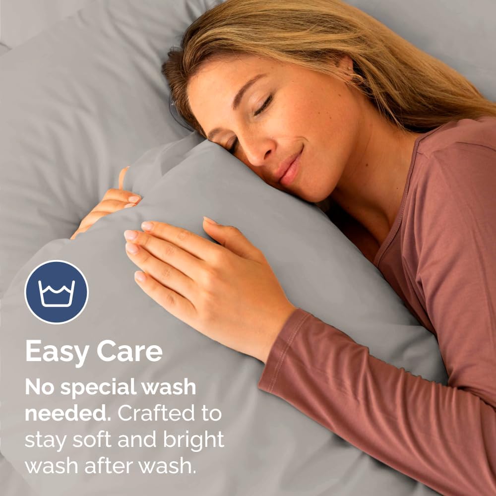 King Standard Pillow Cases Set of 4 - Soft Hotel Quality Pillowcase Covers - Comfy Bedding for Women, Men, Kids & Teens - Machine…
