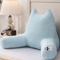Reading Pillow for Kids Sitting in Bed Couch Adult, Back Pillow for Bed Sitting Up, Back-Rest Support Cushion with Pockets and Arms…