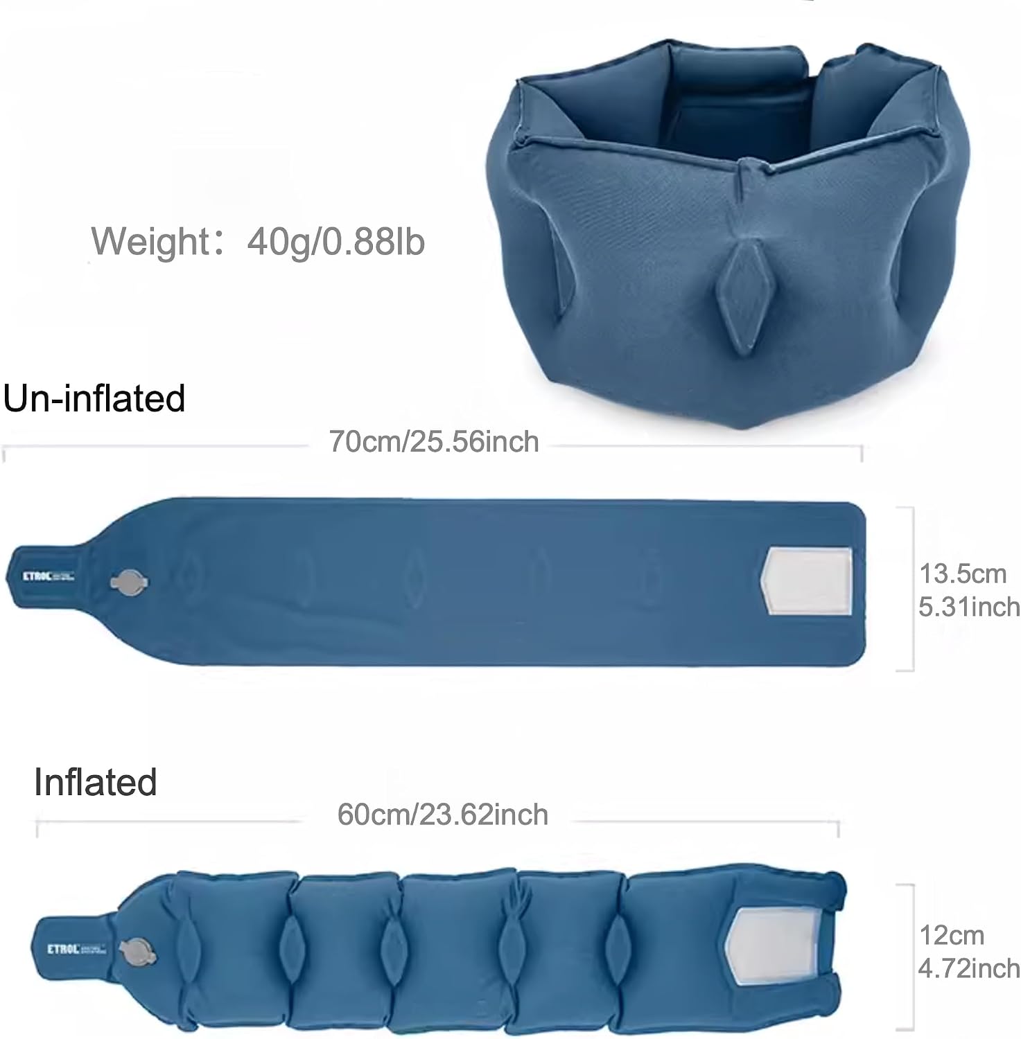 Inflatable Neck Pillow for Traveling on Plane, Inflatable Travel Pillows for Airplanes, Neck Pillow for Long Flight, Blow Up Neck Pillows…