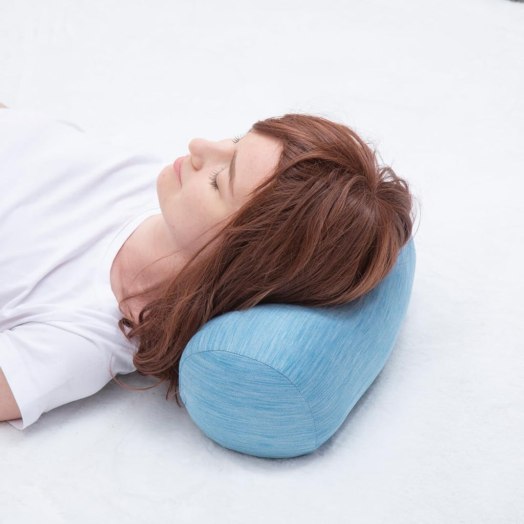1Middleone 1 MIDDLE ONE Round Cylinder Bolster Pillow with Removable Cooling Cover, Tube Roll Cervical Pillow for Head, Neck, Back and Legs…