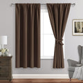 Jiuzhen Blackout Curtains for Bedroom– Thermal Insulated, Noise Reducing Room Darkening Rod Pocket Curtains for Living Room, Set of 2 Panels…