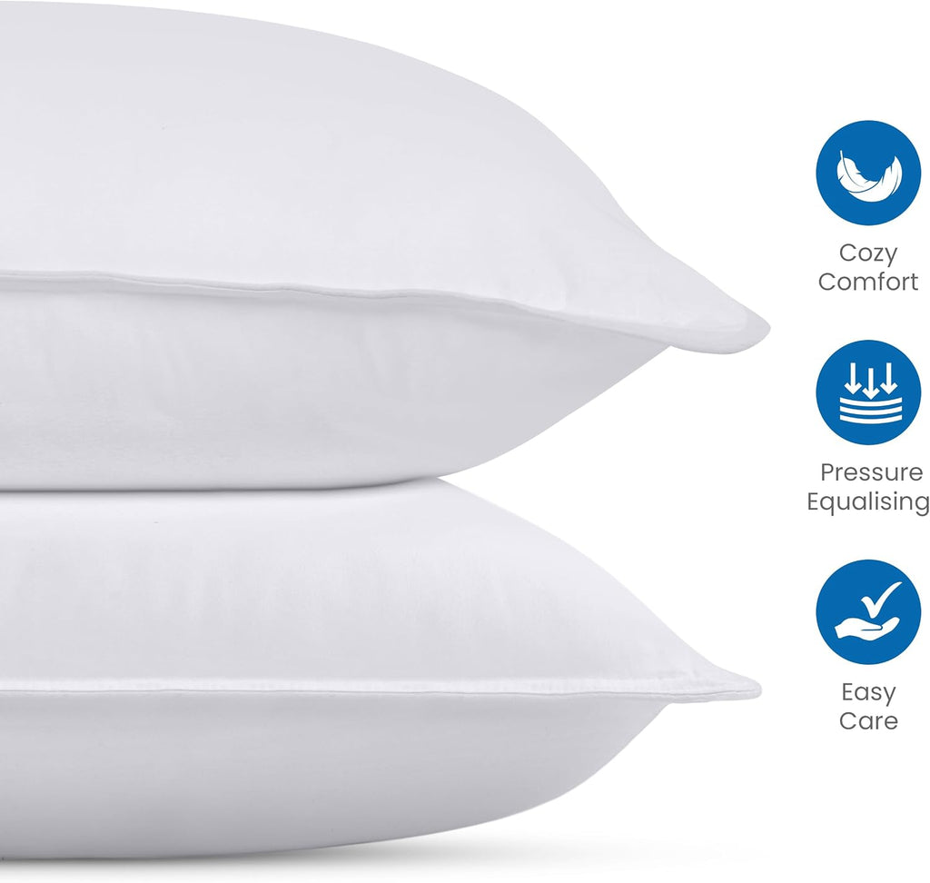 Utopiabedding Utopia Bedding Bed Pillows for Sleeping (White), King Size, Set of 4, Hotel Pillow, Cooling Pillows for Side, Back or Stomach…