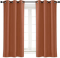 NICETOWN Burnt Orange Blackout Window Curtain for Kitchen Noise Reducing Solid Grommet Window Treatment Drapery/Drape for Decor (1 Panel…