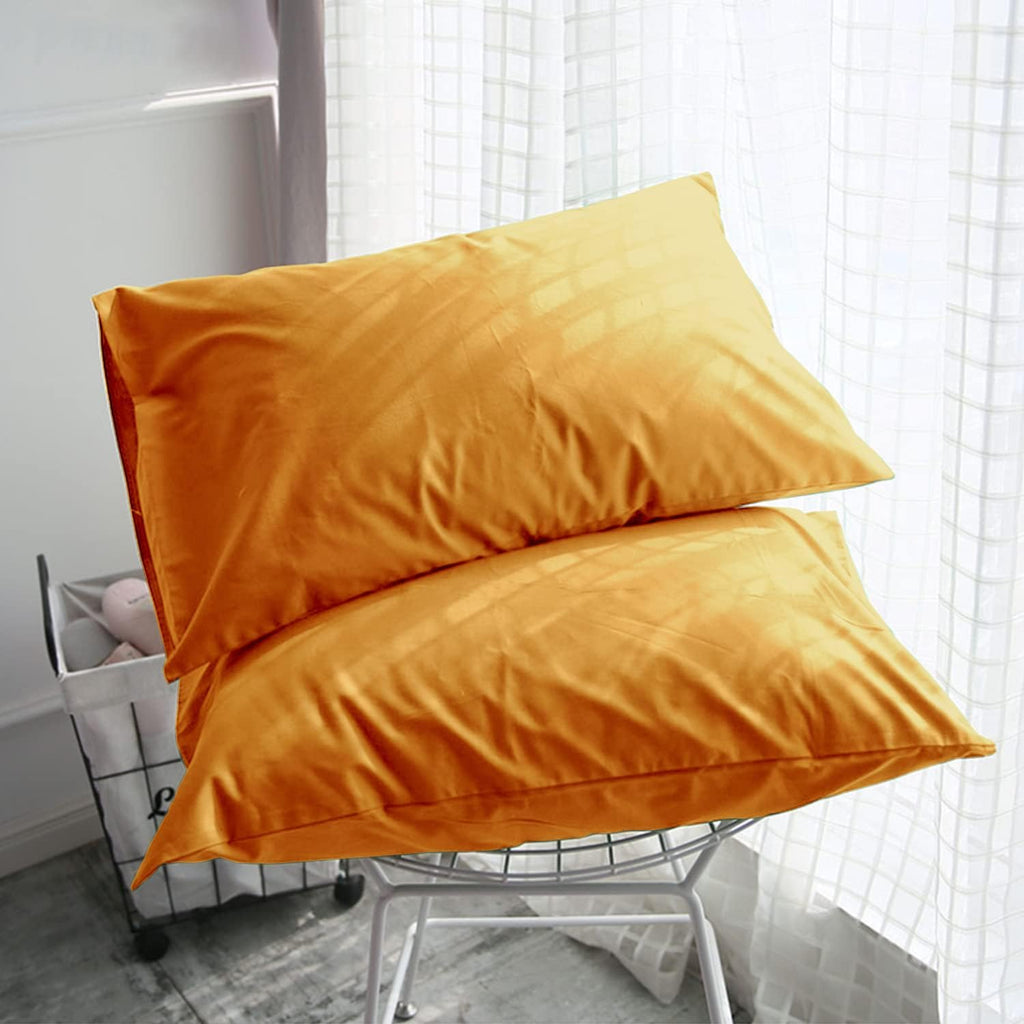 FLXXIE Pillow Cases Standard Size, Soft Microfiber Pillow Covers with Envelope Closure, Wrinkle, Stain Resistant Pillowcases, 2 Piece…
