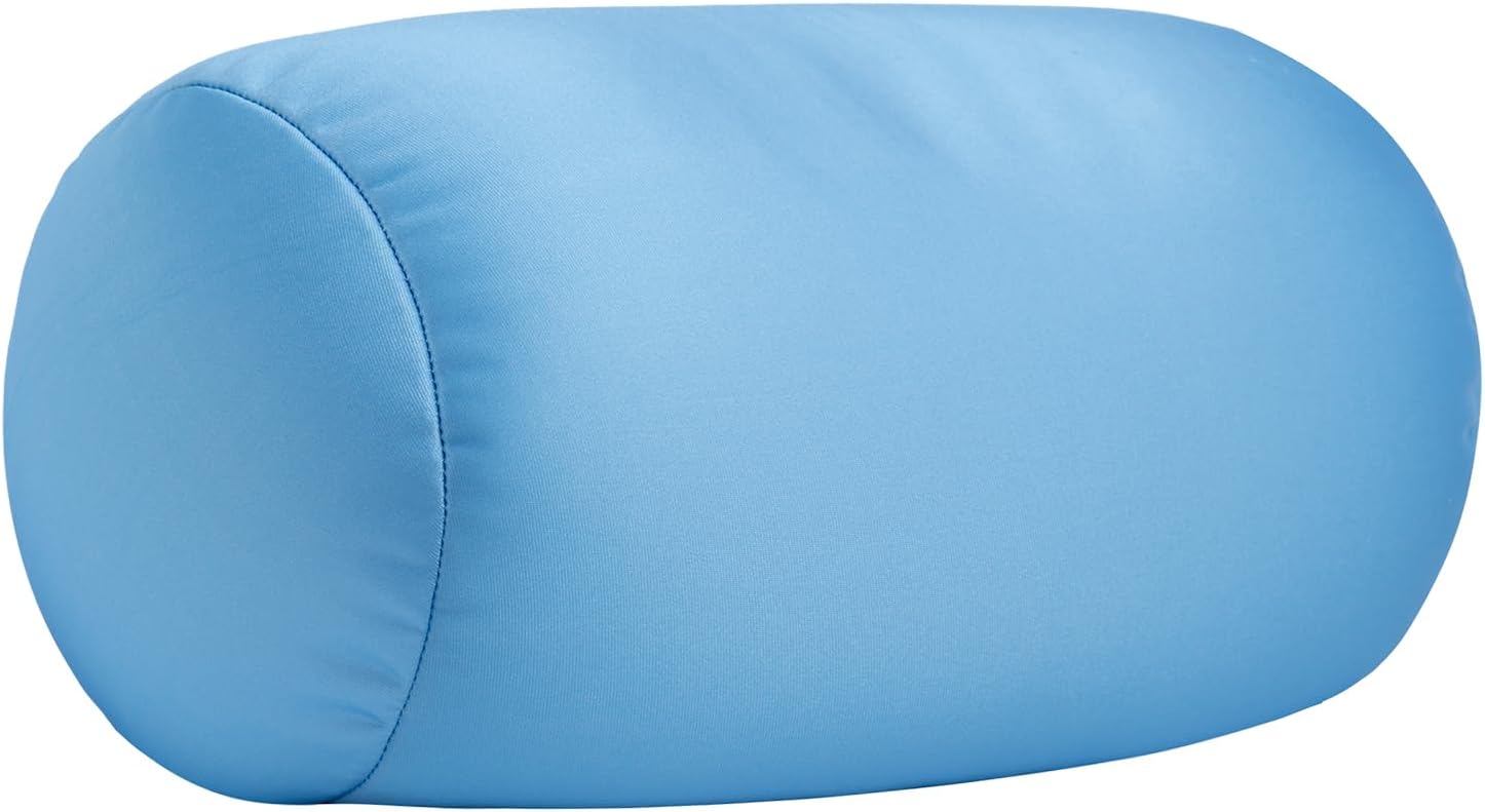 Microbead Neck Body Pillow Tube Microbead Bolster Bean Smooth Cool Pillow Neck Cervical Roll Pillow for Sleeping 7 x 12Inch Throw Travel…