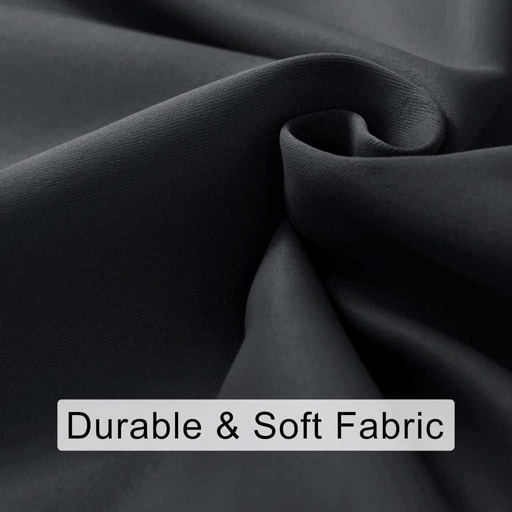 Jiuzhen Short Blackout Curtains for Small Window - Cafe Room Darkening Privacy Energy Saving Window Curtains Tiers for Bathroom, Kitchen, W…