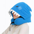 Privacy-Friendly Hooded Travel Pillow for Kids & Adults, Sensory-Friendly, Memory Foam Neck Support for Airplane, Car & Train, Breathable…