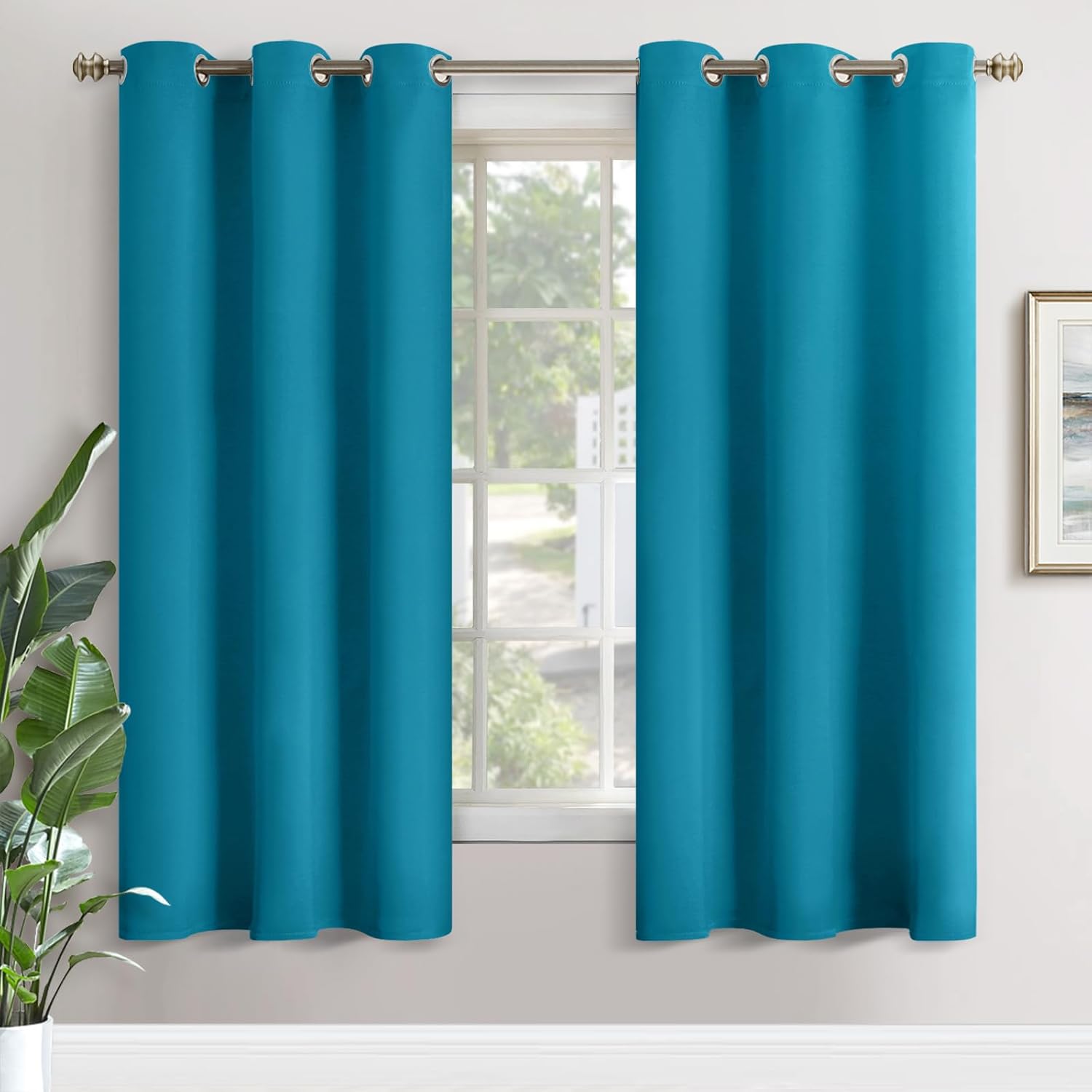 YoungsTex Blackout Curtains 72 Inches Length for Bedroom - Thermal Insulated Drapes with Grommet Room Darkening Privacy for Living Room, 2…