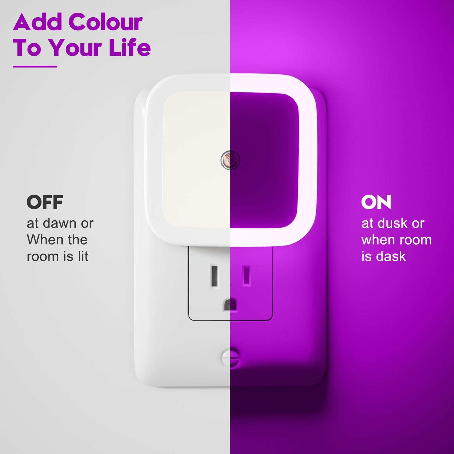 Sujeet Night Light, Night Lights Plug into Wall 4-Pack, Pink Plug in Night Light, Dusk to Dawn Night Lamp Led Night Lights for Bedroom…