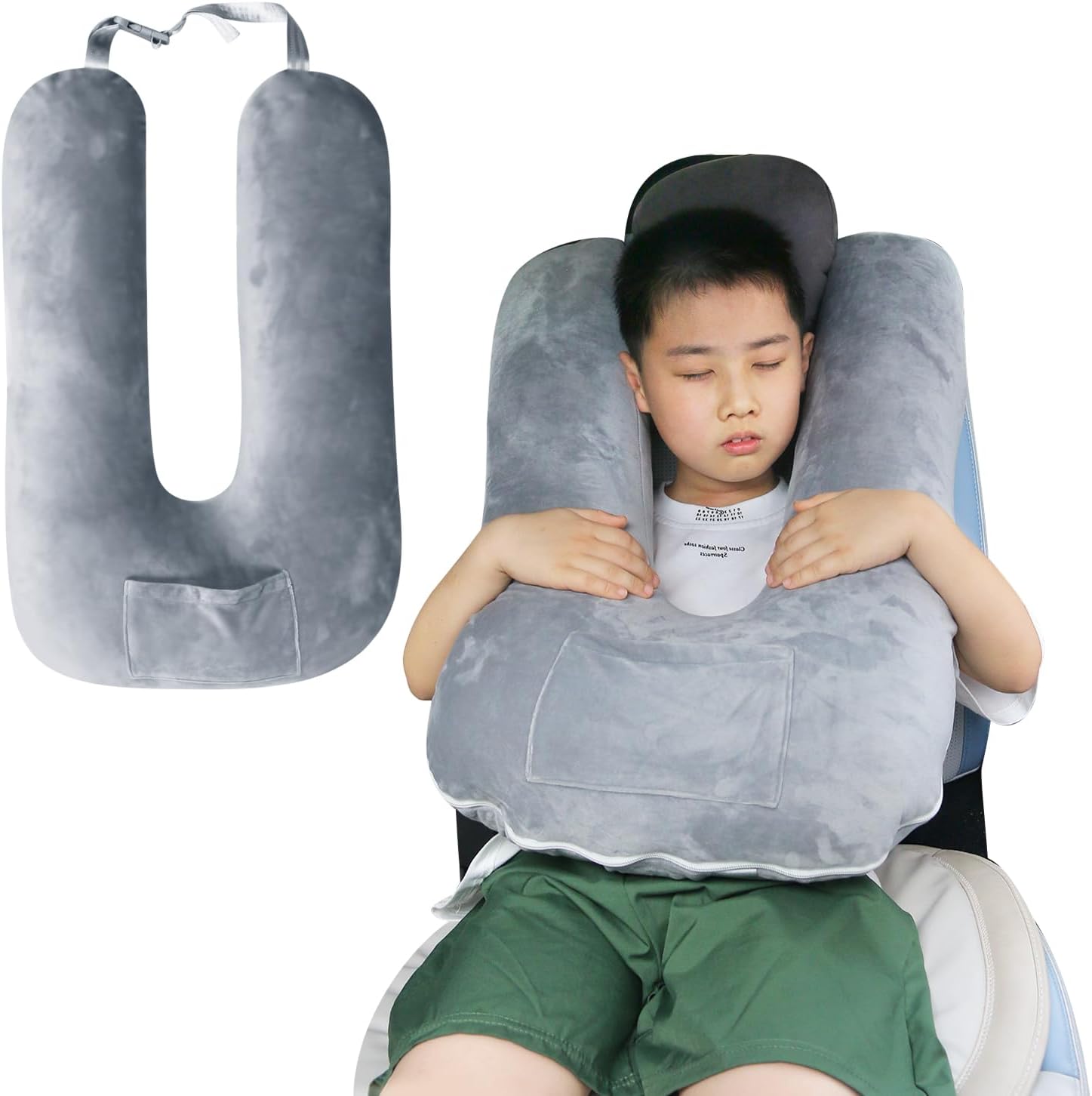 Car Pillow for Kids, Travel Pillow for Car, Toddler Travel Pillow for Sleeping Carseat Pillow for Adults, Removable and Washable Covers…