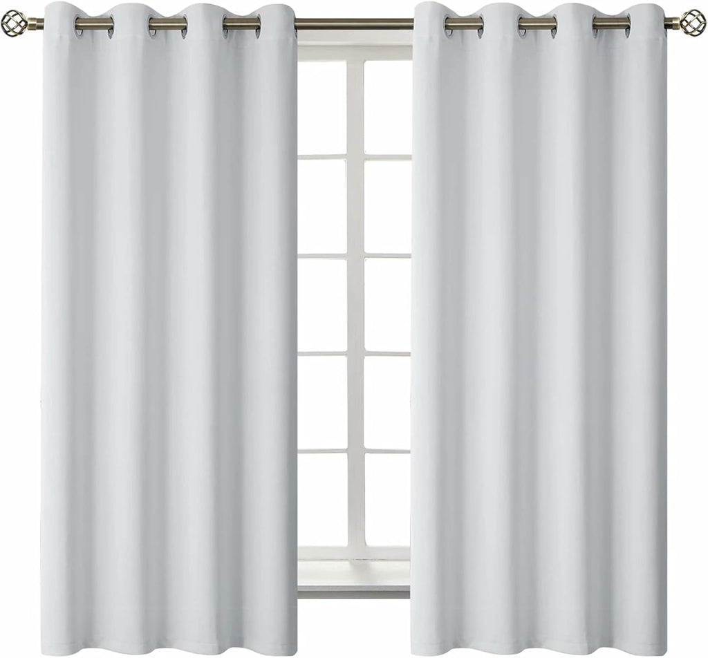BGment Room Darkening Curtains 63 Inches Long - Grommet Thermal Insulated Drapes Window Treatment Curtains for Bedroom, 2 Panels, 52 x 63 I…