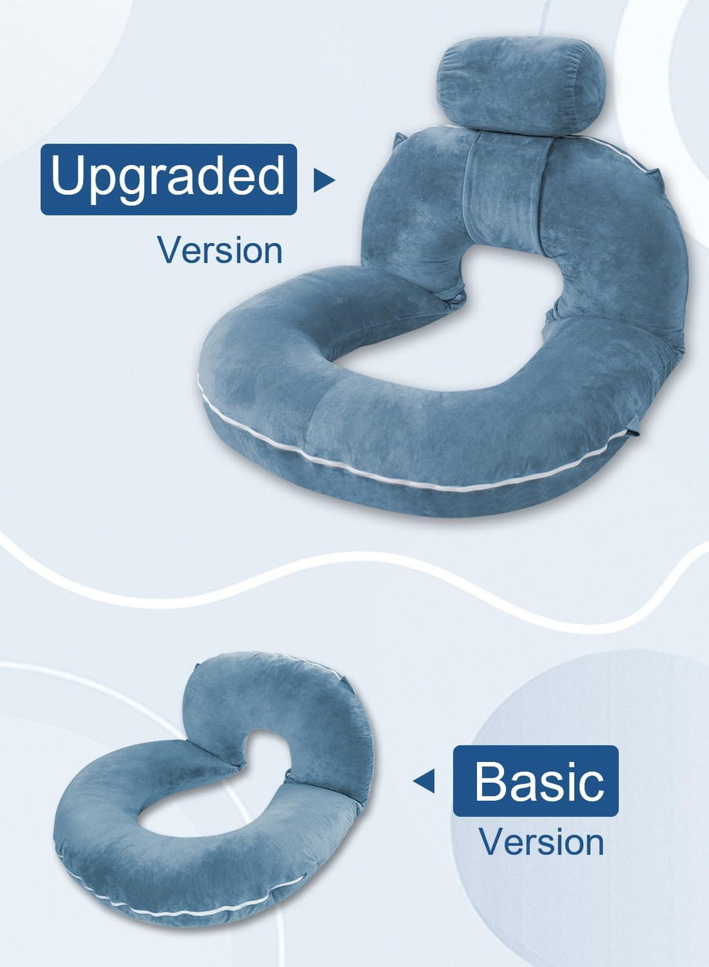 Insen Reading Pillow, Back Pillow for Sitting in Bed for Reading, Nurse & Relax, Reading Pillow for Adults, Moms & Kids, Sit Up Pillow for…