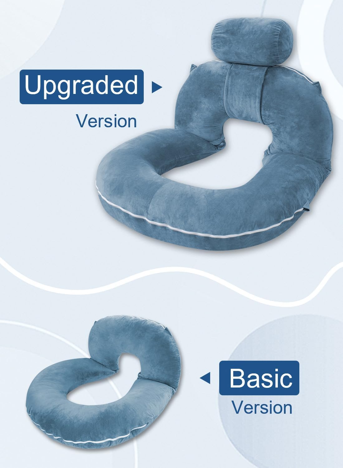 Insen Reading Pillow, Back Pillow for Sitting in Bed for Reading, Nurse & Relax, Reading Pillow for Adults, Moms & Kids, Sit Up Pillow for…