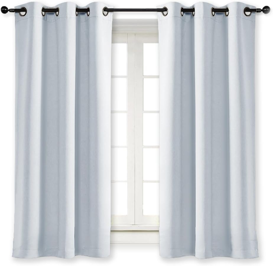 NICETOWN Room Darkening Window Treatment Curtain Energy Smart Thermal Insulated Block Out Sunlight Shade & Blind for Bedroom with Grommet…