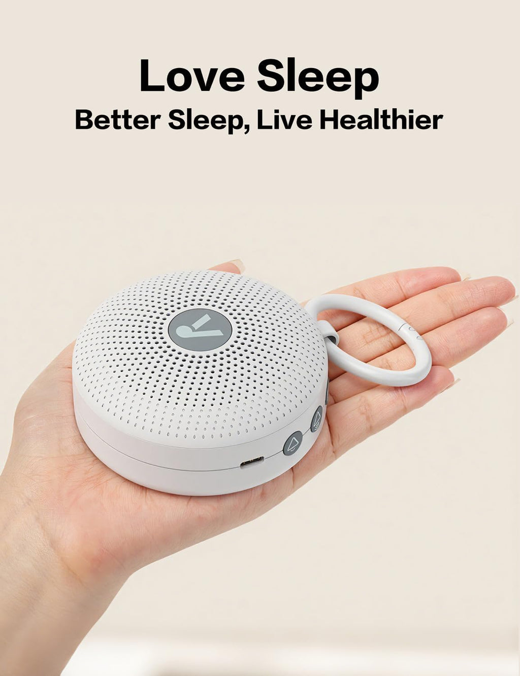 Fektik Portable Sound Noise Machine for Baby Kids Adult with 21 Natural Soothing Sounds, Powerful Battery, 32 Levels of Volume, Noise Cance…