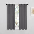 NICETOWN Grey Blackout Curtain Panels for Bedroom, 2 Panels, W29 x L40 inches, Grey, Thermal Insulated Grommet Top Blackout Kitchen…