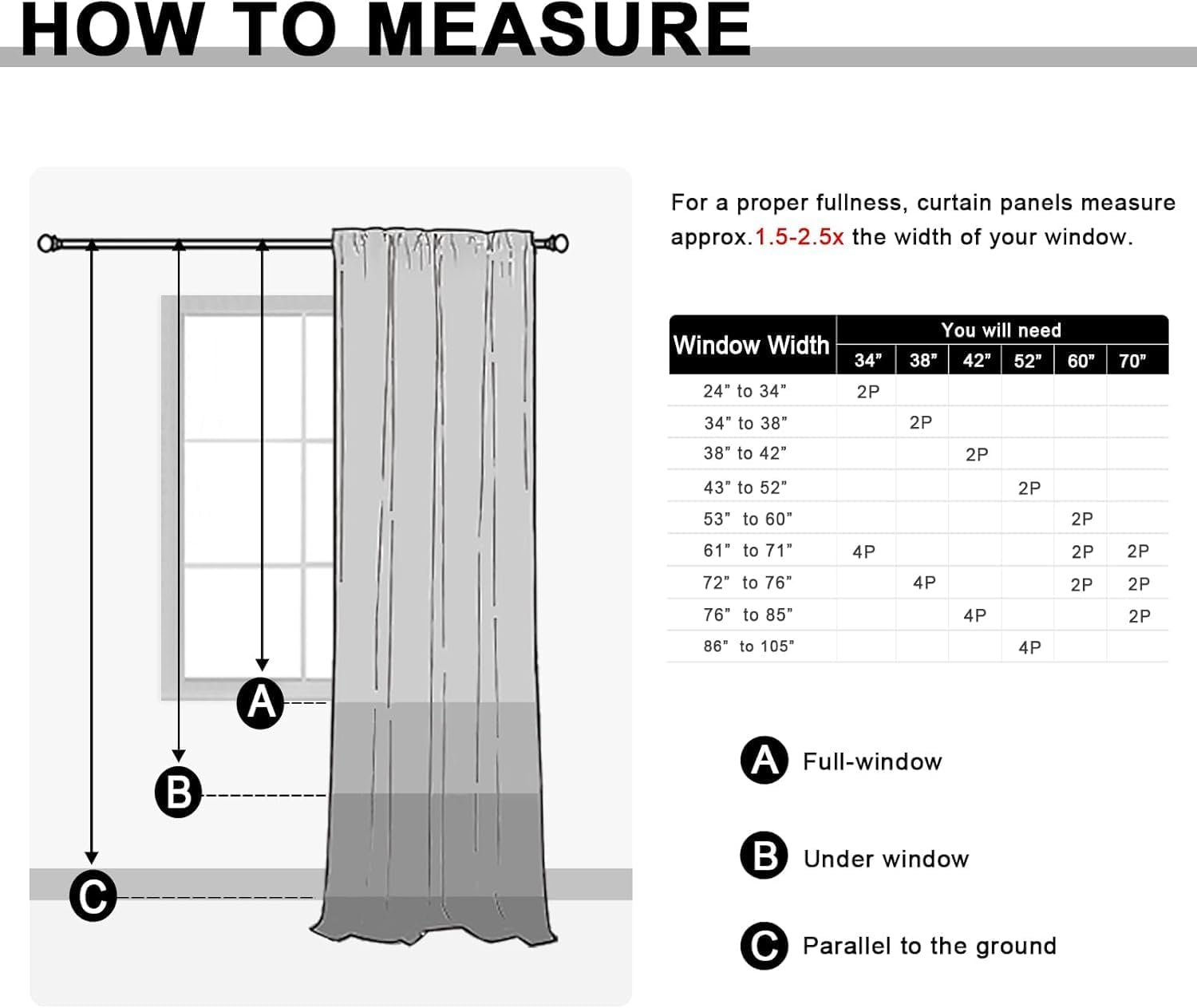 Jiuzhen Blackout Curtains for Bedroom– Thermal Insulated, Noise Reducing Room Darkening Privacy Drapes for Living Room, Set of 2 Panels with…
