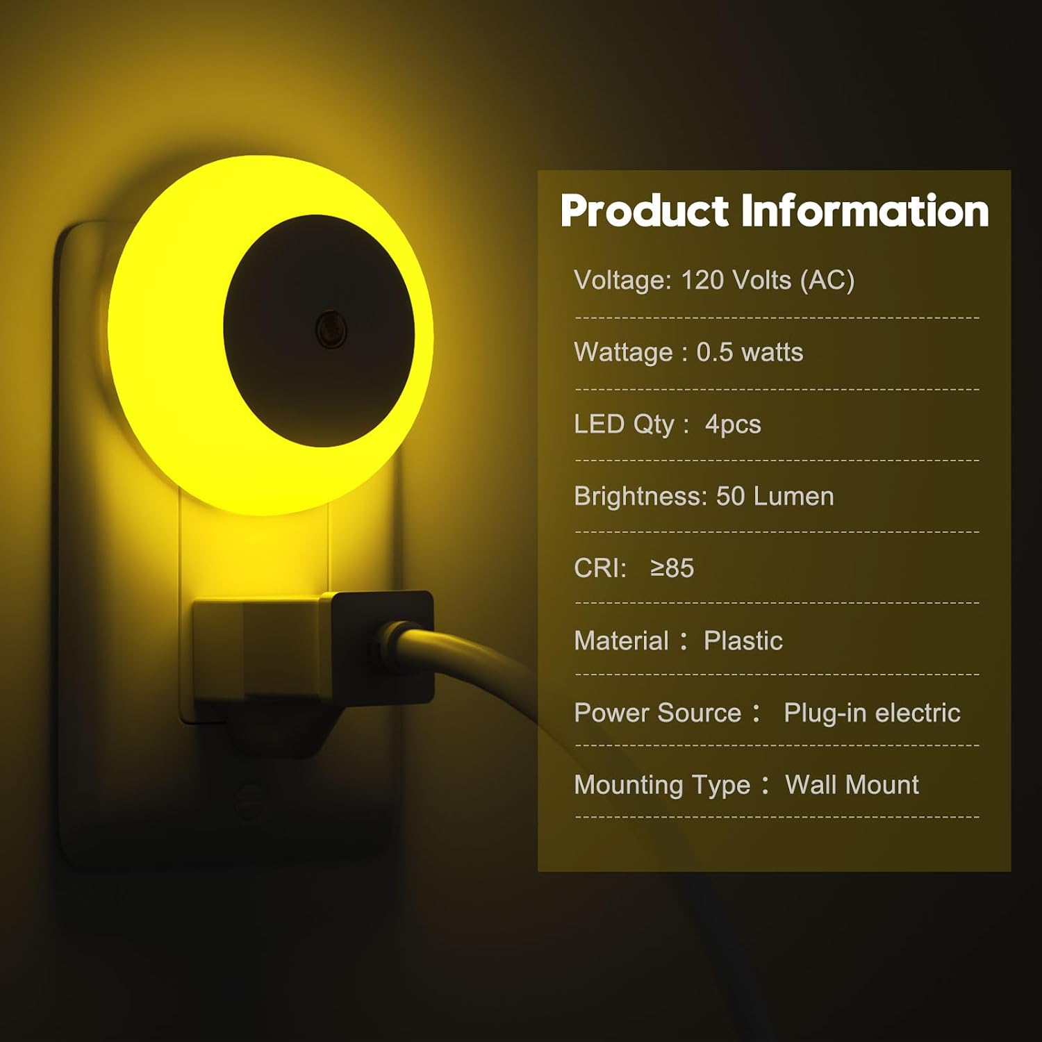 fesnne Night Light, Night Lights Plug into Wall, Dusk to Dawn Sensor, Amber Led Night Light 0.5W, 8 Pack Nightlight for Adults, Bedroom…