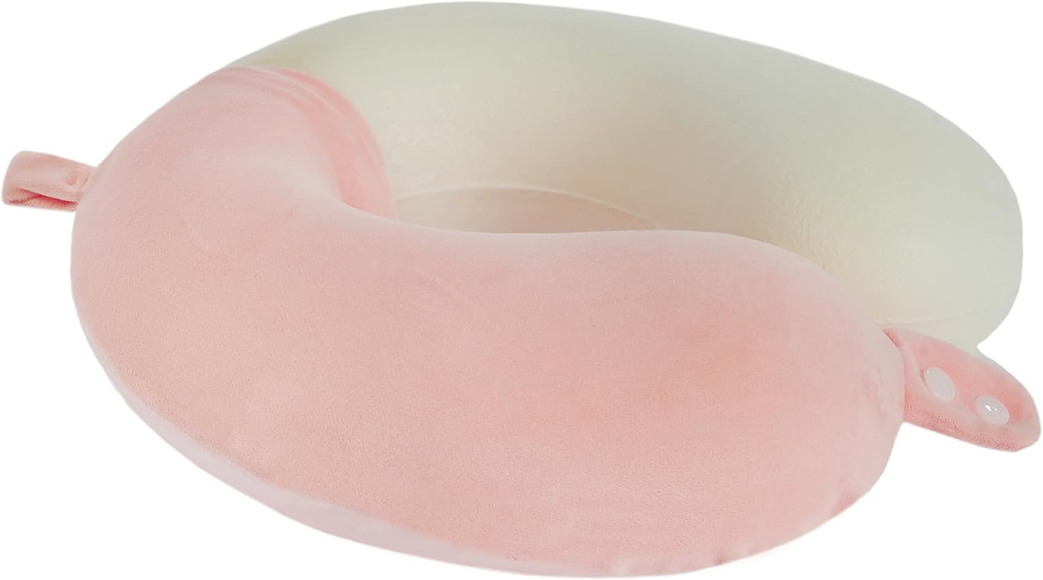 Travel Neck Pillow, Top Memory Foam Pillow for Head Support, Ideal for Airplanes, Cars, and Home Recliners, Adjustable and Soft (Pink)