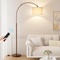 Ambimall Dimmable Arc Floor Lamp with Remote, Color Temperatures and Brightness Adjustable, Arched Floor Lamp with Rotating Head, Over…