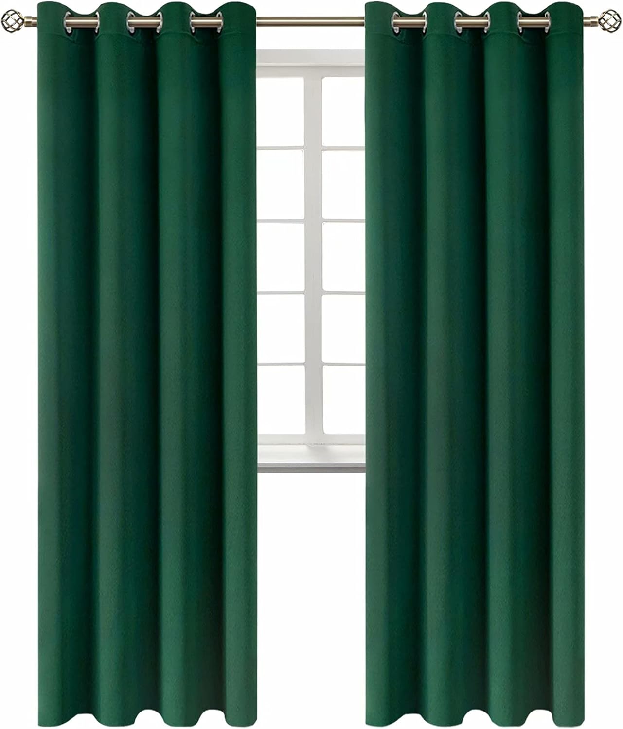 BGment Christmas Blackout Curtains - Grommet Thermal Insulated Room Darkening Bedroom and Living Room Curtains, Set of 2 Decorative Curtain…