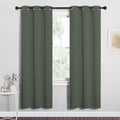 NICETOWN Thermal Insulated Curtains Blackout Draperies, Window Treatment Solid Grommet Room Darkening Drape Panels for Bedroom (Dark…