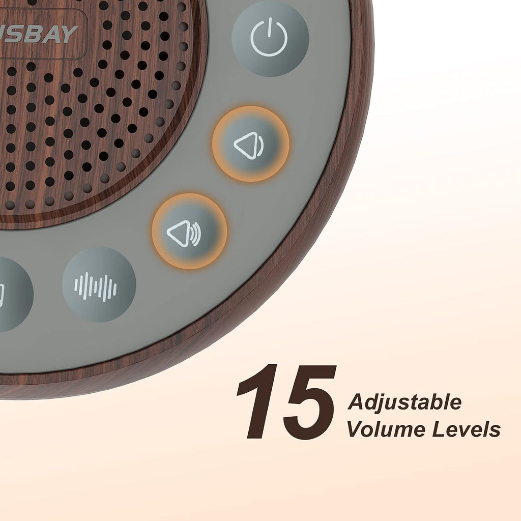 Housbay White Noise Machine with 31 High Fidelity Soothing Sounds, 5W High Power Loud Enough Speaker, Easy Volume Control, Sleep Timer…