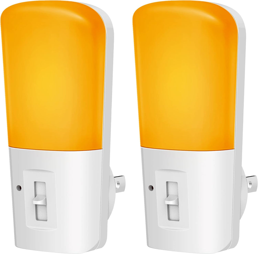 Llohasled L LOHAS LED Amber Night Light, Dimmable Plug in Yellow Night Light with Dusk to Dawn Sensor, Kids Night Lights for Bedroom, 5-80L…