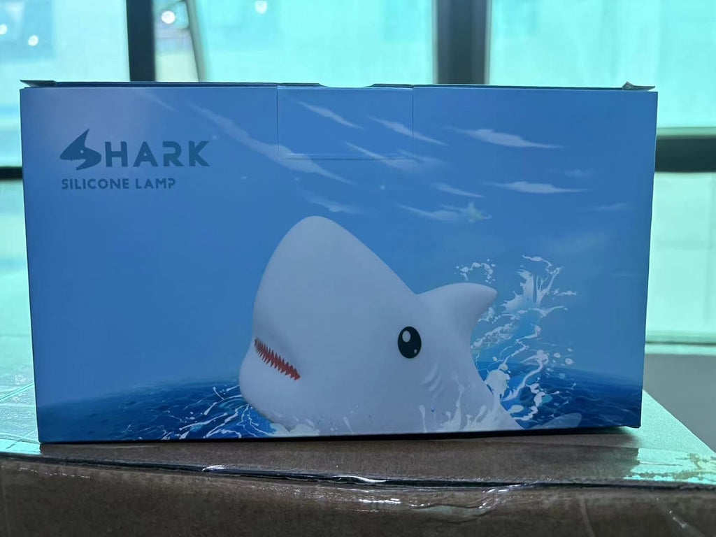 LOVERUIS Shark Night Light for Children, 7 Color Changing LED Portable Touch Baby Lamp, USB Rechargeable Silicone Animal Night Light for…