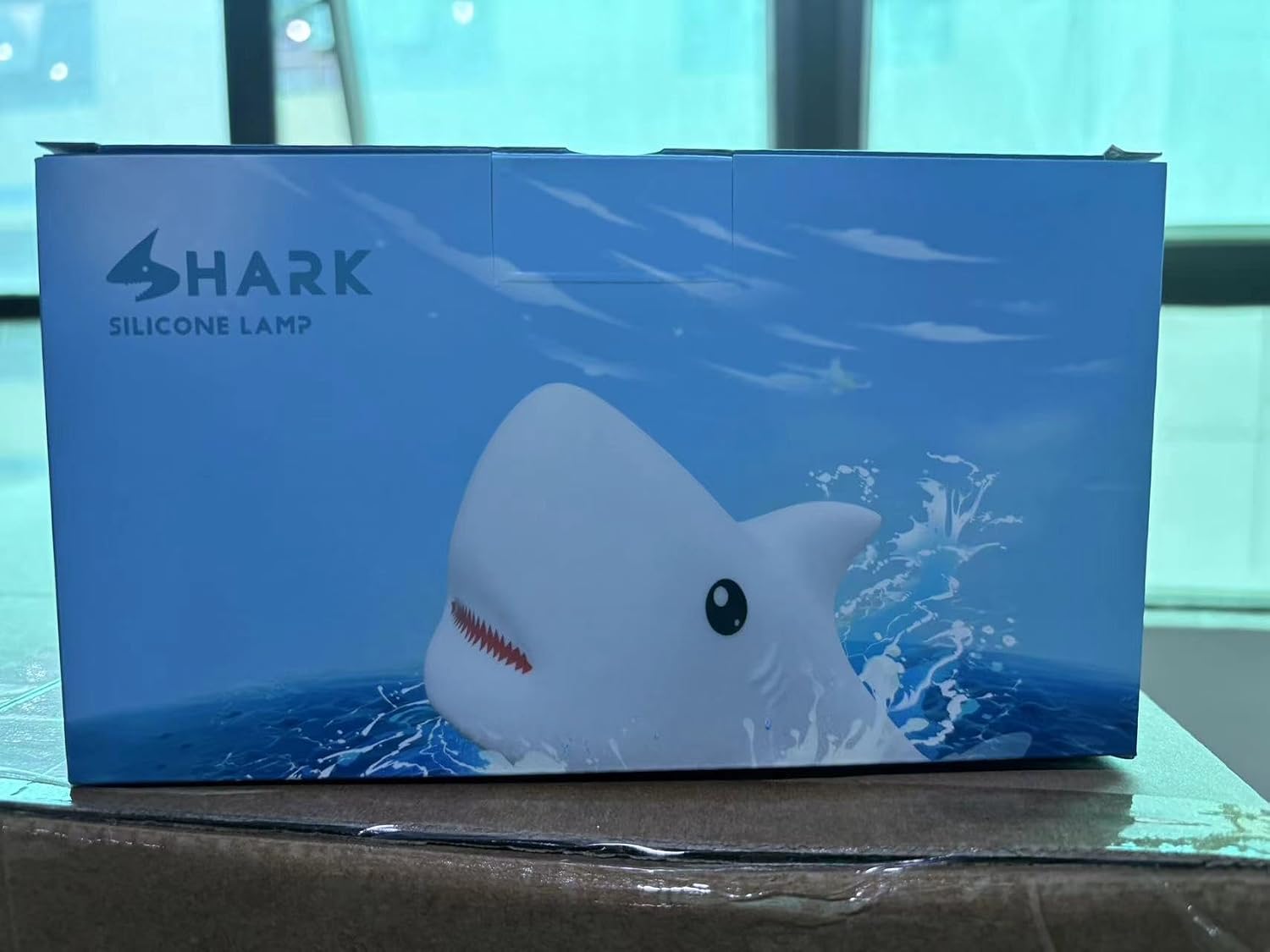 LOVERUIS Shark Night Light for Children, 7 Color Changing LED Portable Touch Baby Lamp, USB Rechargeable Silicone Animal Night Light for…