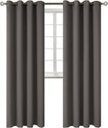 BGment Blackout Curtains - Grommet Thermal Insulated Room Darkening Bedroom and Living Room Curtains, Set of 2 Panels (52 x 108 Inch, Grey)…