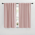 NICETOWN Window Treatment Blackout Curtains and Draperies - (Blush Pink Color) 42x40 inch, 2 Panels, Room Darkening Blackout Panel Drapes…