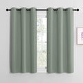 NICETOWN Greyish Green Room Darkening Curtains for Kitchen, Window Treatment Thermal Insulated Solid Grommet Room Darkening…