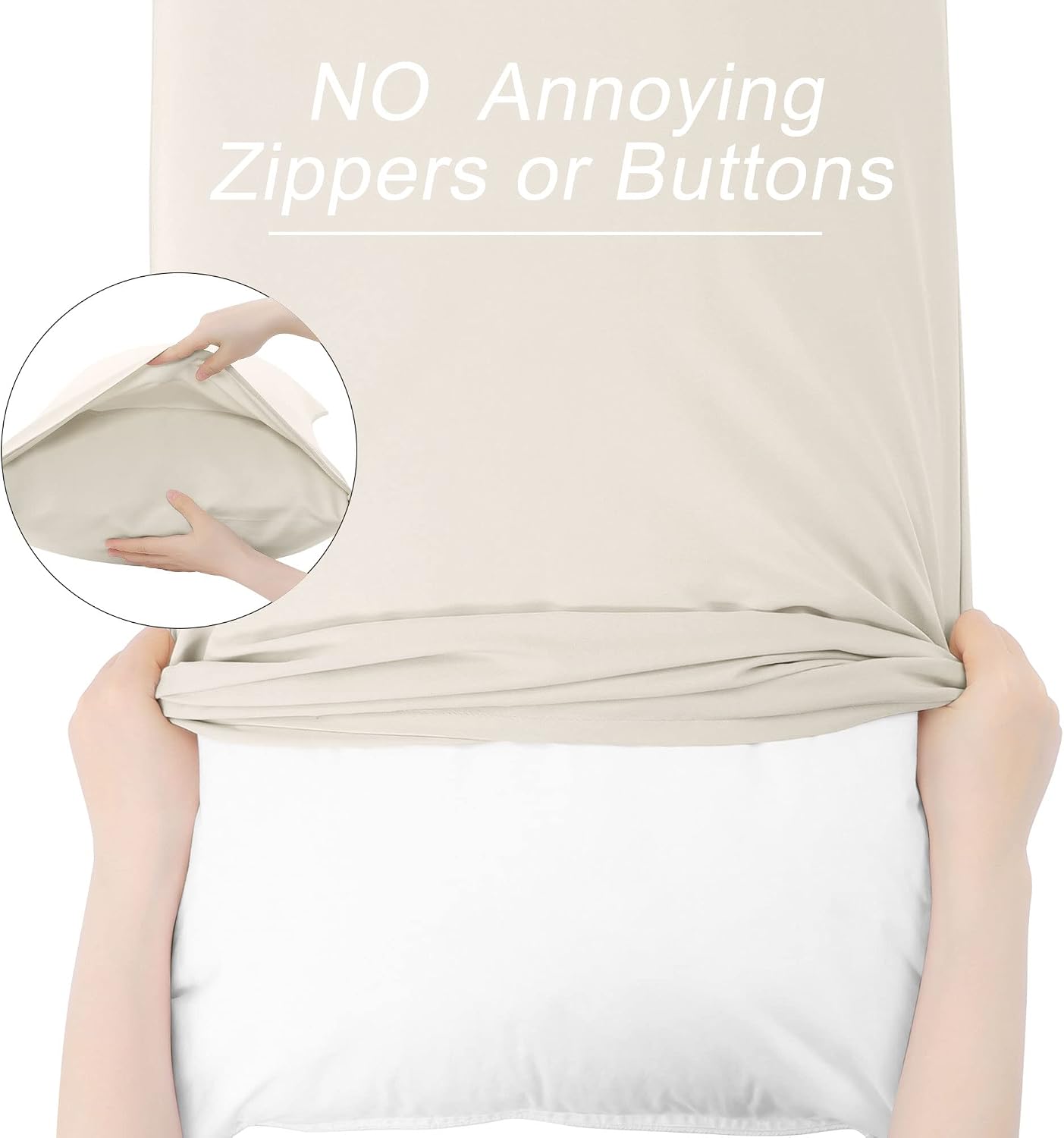 uxcell 100% Microfiber Body Pillow Cover | 1800 Thread Count Pillowcase | Soft Pillow Case with Envelope Closure | 90 GSM Ployester | No Wr…