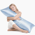 MR&HM Satin Body Pillow Cover, Soft and Breathable Body Pillow Case with Envelope Closure, Cooling and Silky Long Pillowcase for Hair and…