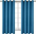 BGment Blackout Curtains - Grommet Thermal Insulated Room Darkening Bedroom and Living Room Curtains, Set of 2 Panels (52 x 63 Inch, Steel…