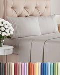 Queen Size 4 Piece Sheet Set - Comfy Breathable & Cooling Sheets - Hotel Luxury Bed Sheets for Women & Men - Deep Pockets, Easy-Fit, Soft…