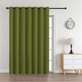 CUCRAF Custom Green Blackout Curtains 1 Panel Set, Thermal Insulated Grommet Room Darkening Curtain for Living Room Bedroom, Light…